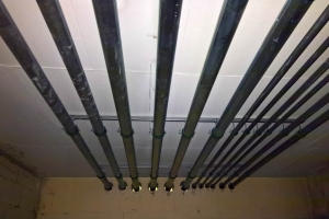 Office building pipes